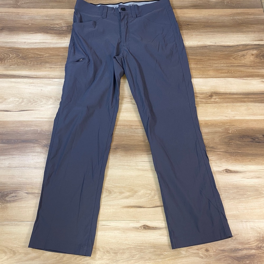 Orvis Tech Pants Mens 32x30 Stretch Nylon Hiking Utility Gray Casual Performance